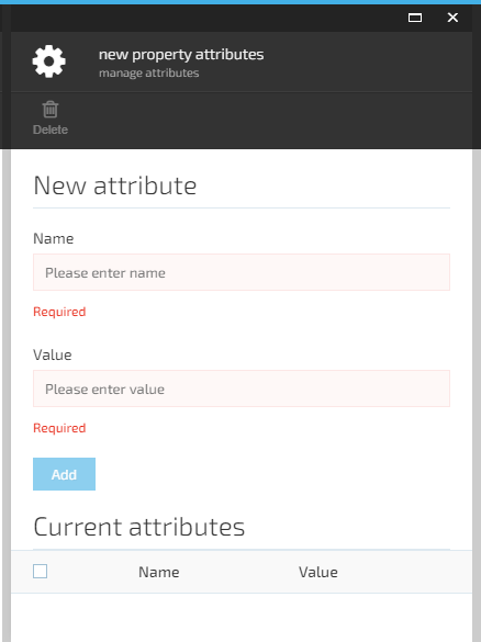 Fig. Manage attributes