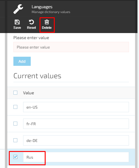 Fig. Delete language