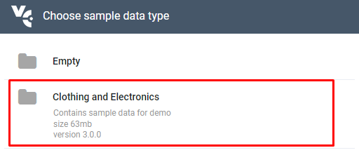 Import Sample Data wizard