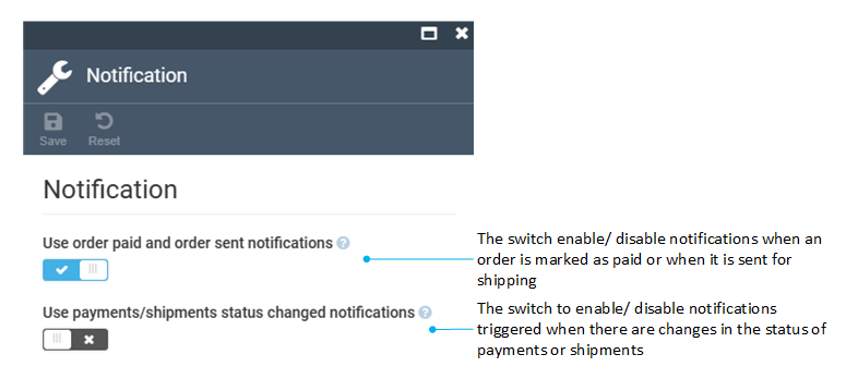 Notification settings