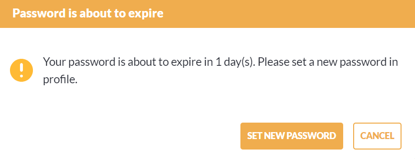 Password expiration